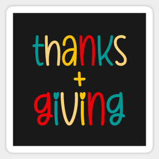 Thanks Plus Giving - Autumn Thanksgiving Sticker